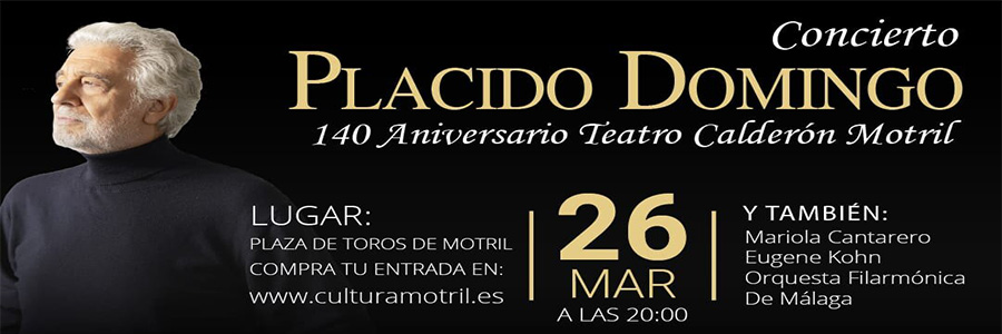 Imagen descriptiva de la noticia: Plácido Domingo protagonizará el concierto más relevante de Motril en 2022